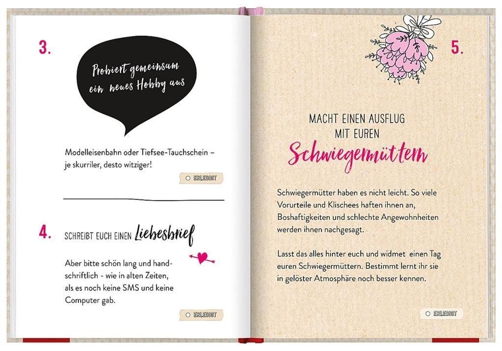 100 Dinge, die man nach der Hochzeit endlich tun kann