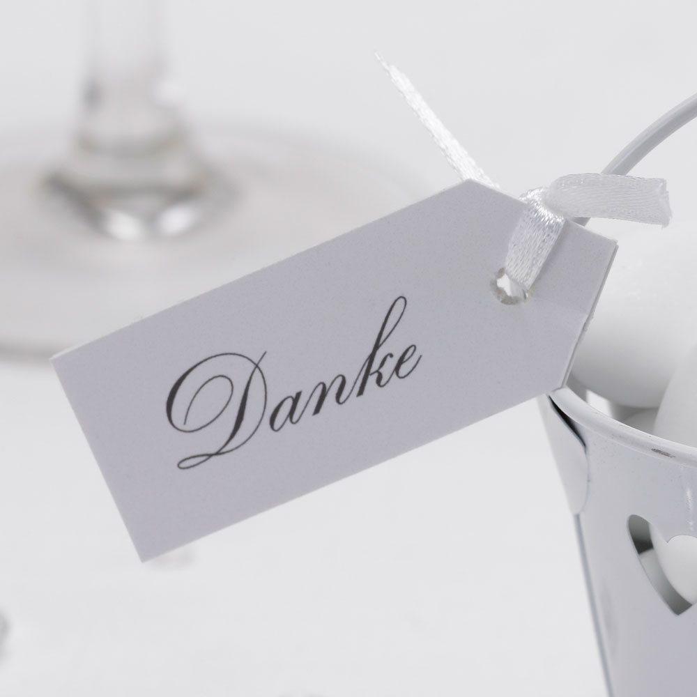 Anhänger Danke Weiß