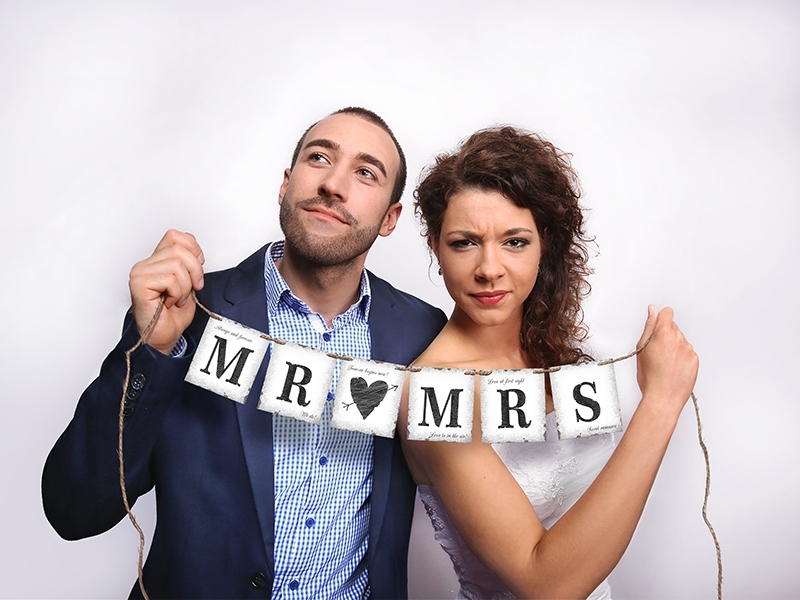 Banner Mr. & Mrs. - Jute