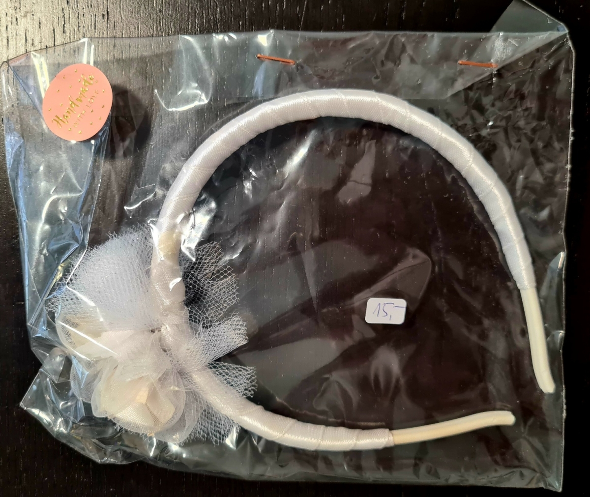 Blumenmädchen-Haarreifen Weiß