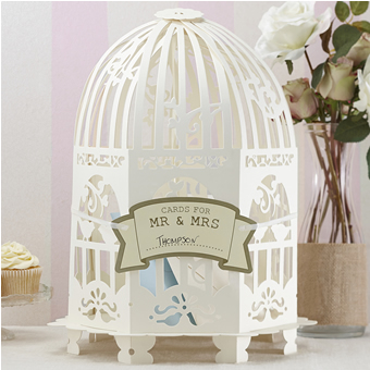 Briefbox Vogelkäfig Vintage Creme