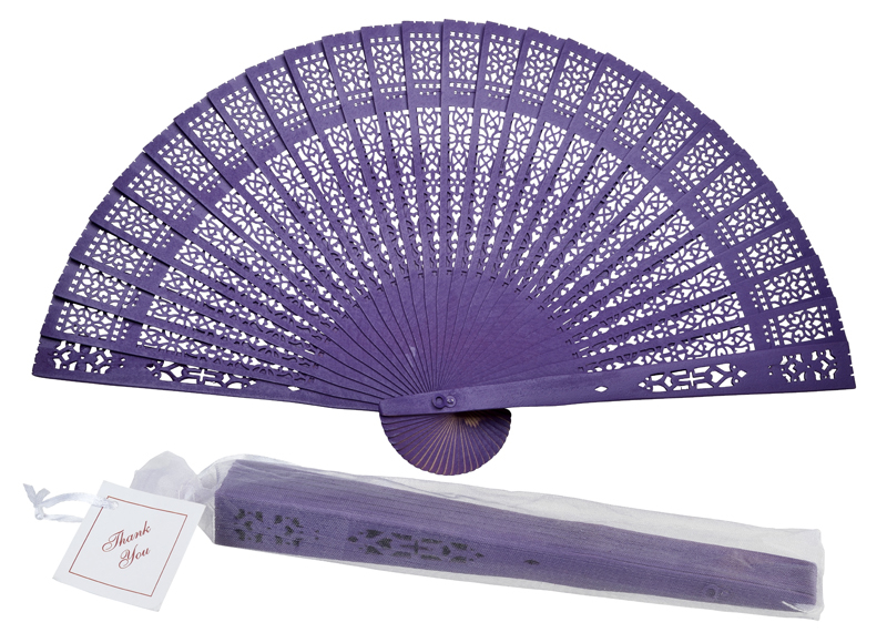 Fächer Traumhochzeit Violett