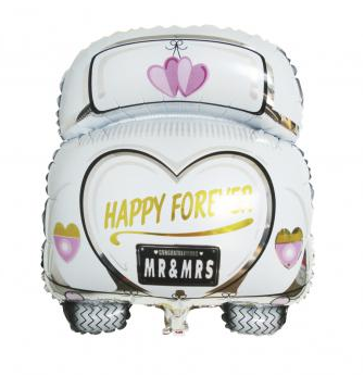 Folienballon Brautauto