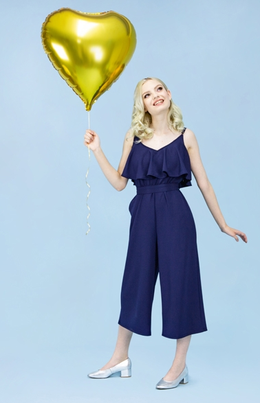 Folienballon Herz Gold