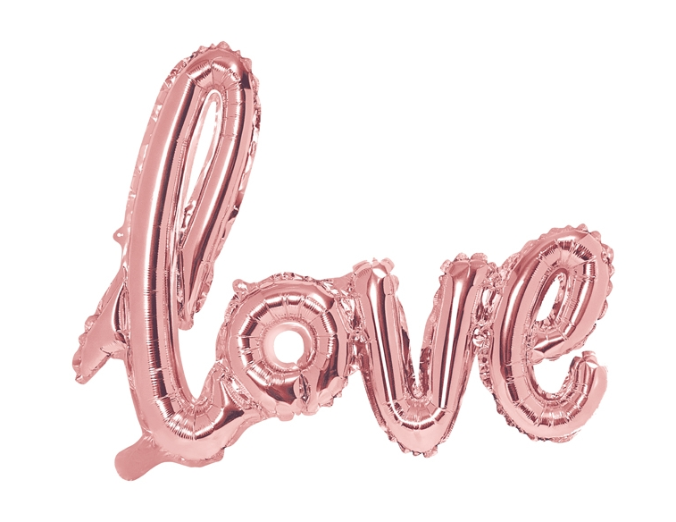 Folienballon LOVE Rosé Kinky
