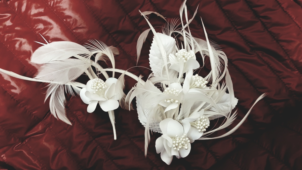 Haarschmuck Set Haarkamm & Anstecker