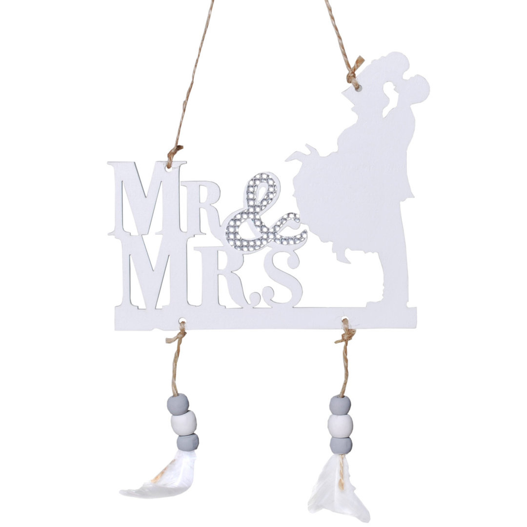 Hängedeko Mr. & Mrs. Federn