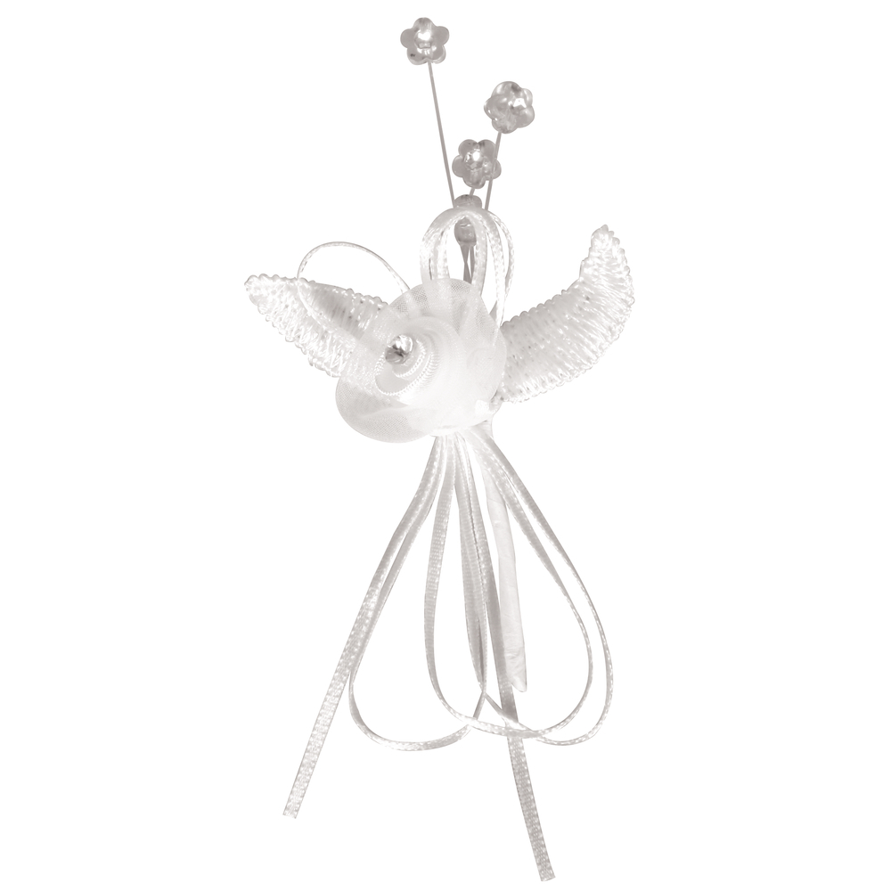Hochzeitsanstecker Märchen Weiß