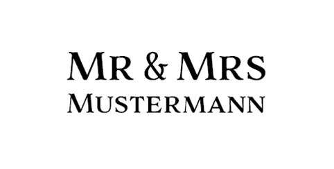 Hochzeitskerze Mr. & Mrs. Stumpen Display1