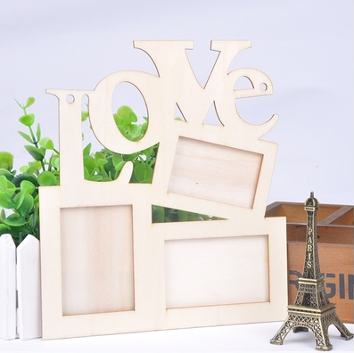 Holzbilderrahmen Love
