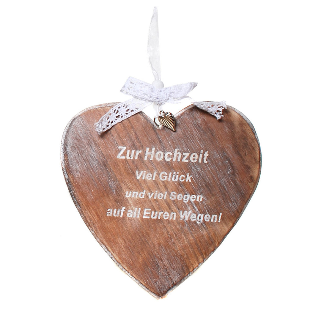 Holzherz Zur Hochzeit