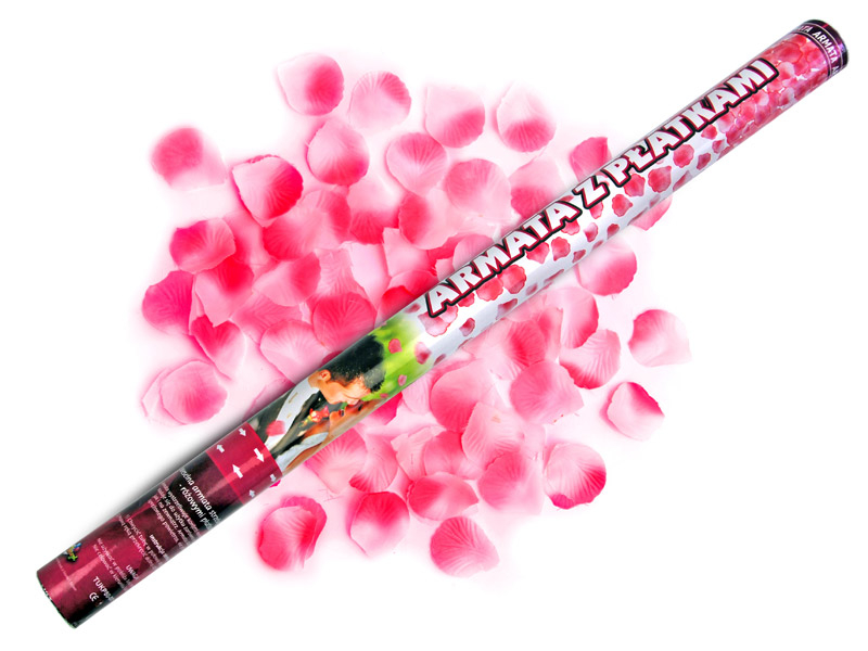 Konfettikanone klein Rosa