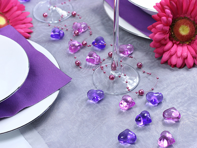 Organzaläufer schmal 16 cm x 9 M Rot