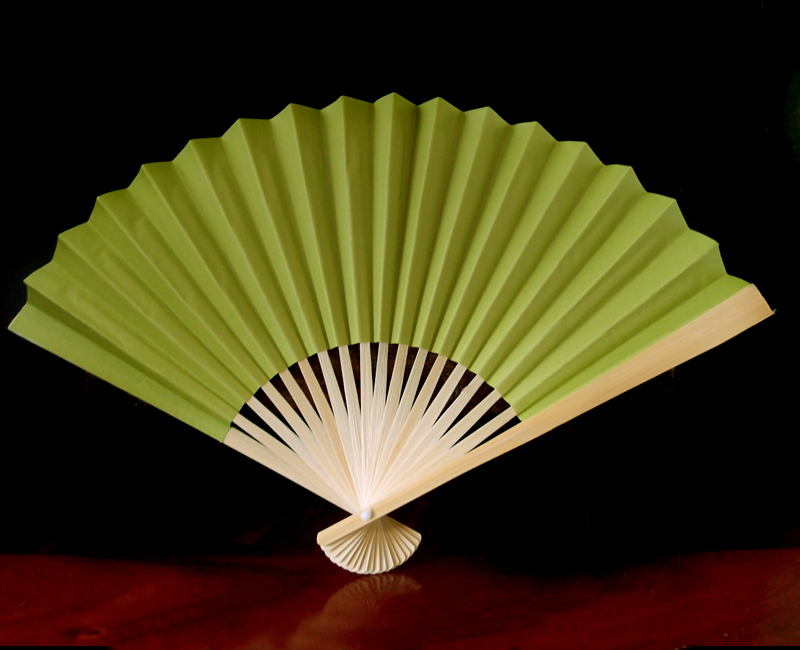 Papierfächer Hellgrün