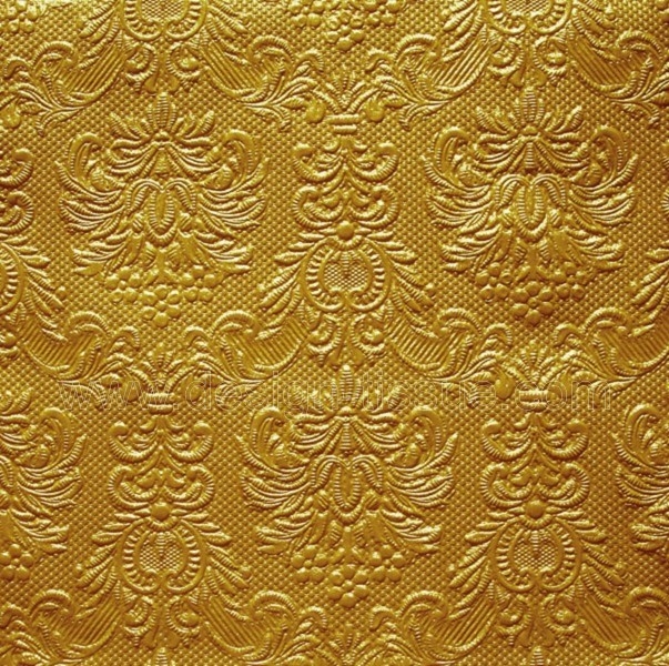Prägeservietten Dinner Gold