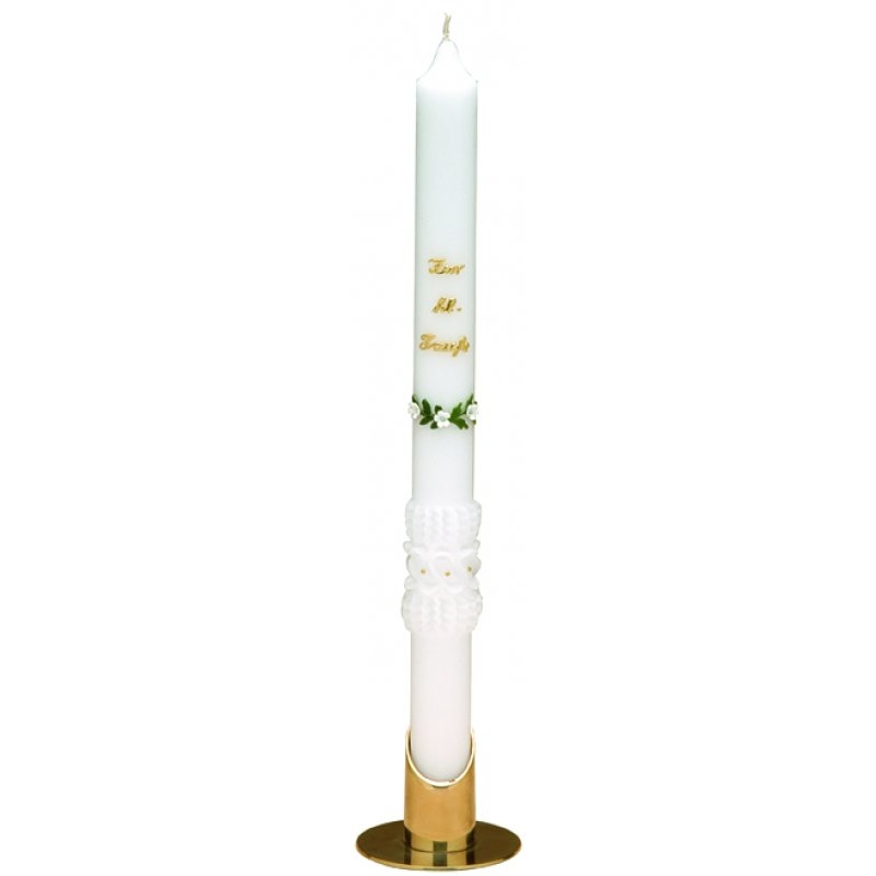 Premium Taufkerze Ranke