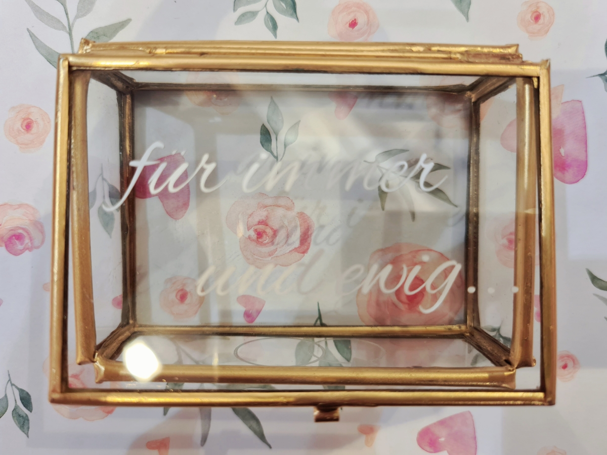 Ringkistchen Für immer und ewig Silber