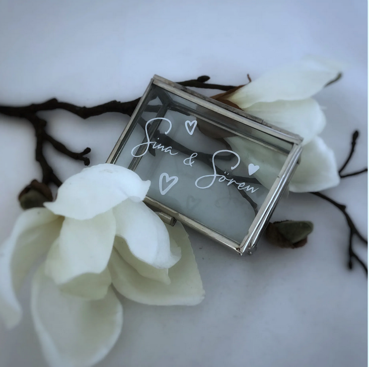 Ringkistchen Personalisierbar Gold