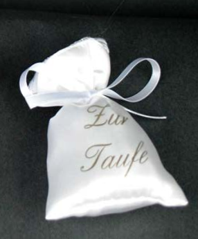 Satinsäckchen Taufe