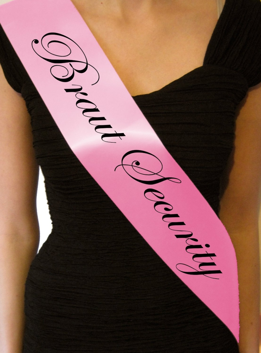 Schärpe Braut Security Simple Lila oder Rosa