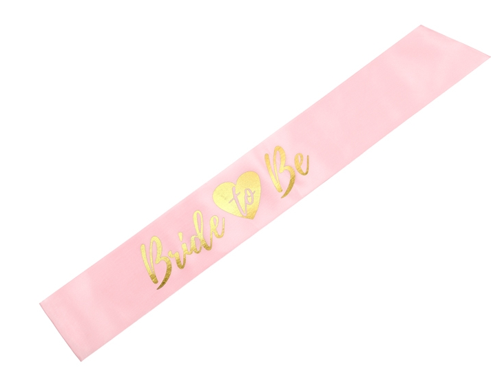 Schärpe Bride To Be - Herz - Rosa