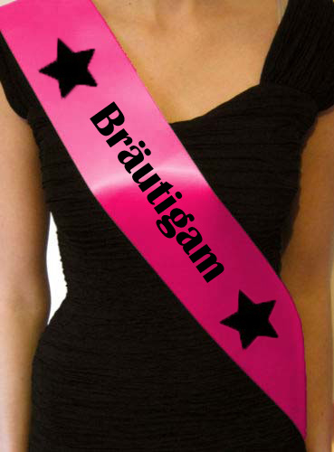 Schärpe Bräutigam Pink