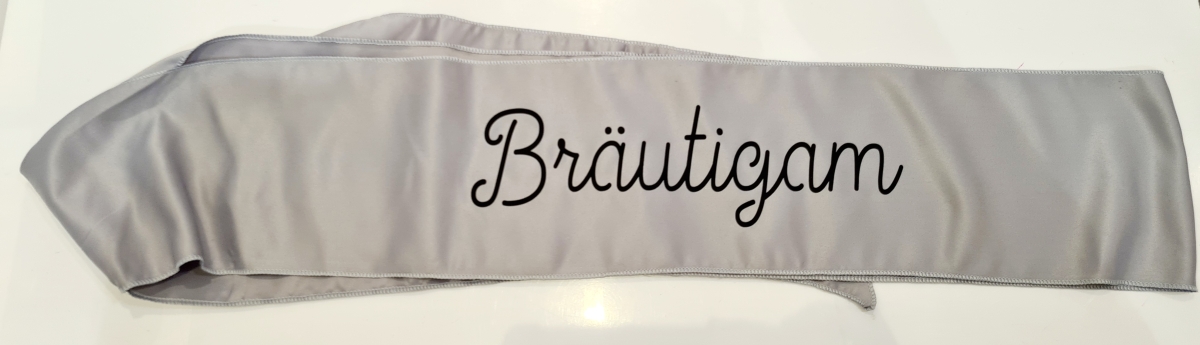 Schärpe Bräutigam Schwarz