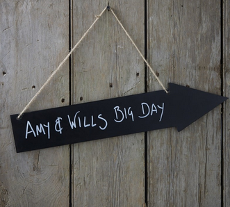 Schild Partypfeil Simple