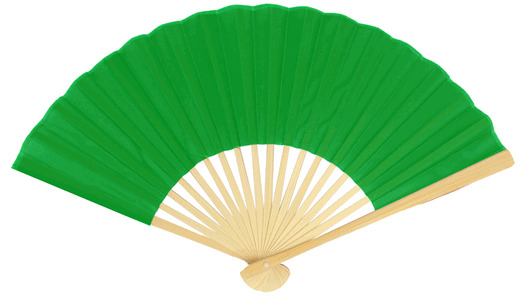 Seidenfächer Grün