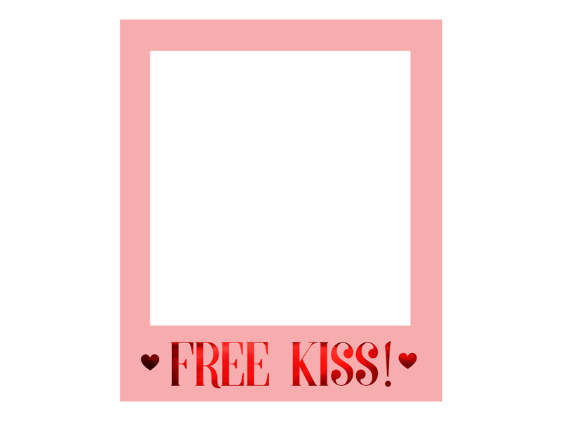Selfierahmen Bilderrahmen Free Kiss