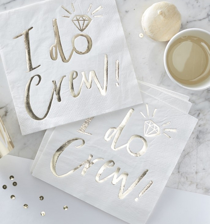 Servietten I DO - Crew