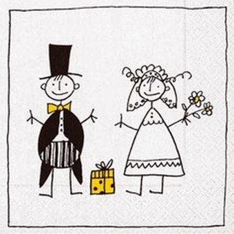 Servietten Just Married