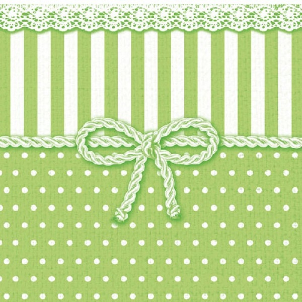 Servietten Masche Hellgrün / Lunch