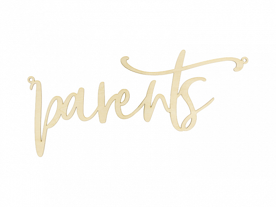 Sesselschilder Eltern Rustikal