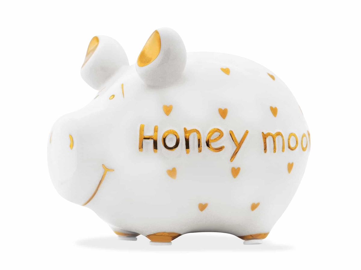 Sparschwein Honeymoon Gold