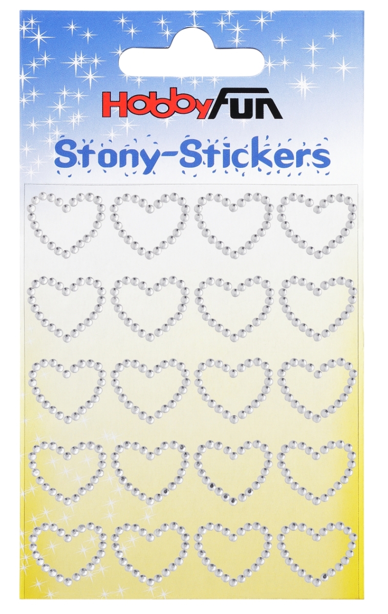 Sticker Herzen Strass