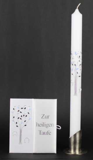 Tauf-Set Lebensbaum Blau