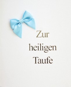 Taufbrief Masche Blau