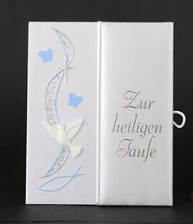 Taufbrief Schmetterling Blau