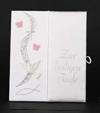 Taufbrief Schmetterling Rosa