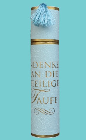 Taufrolle Blau