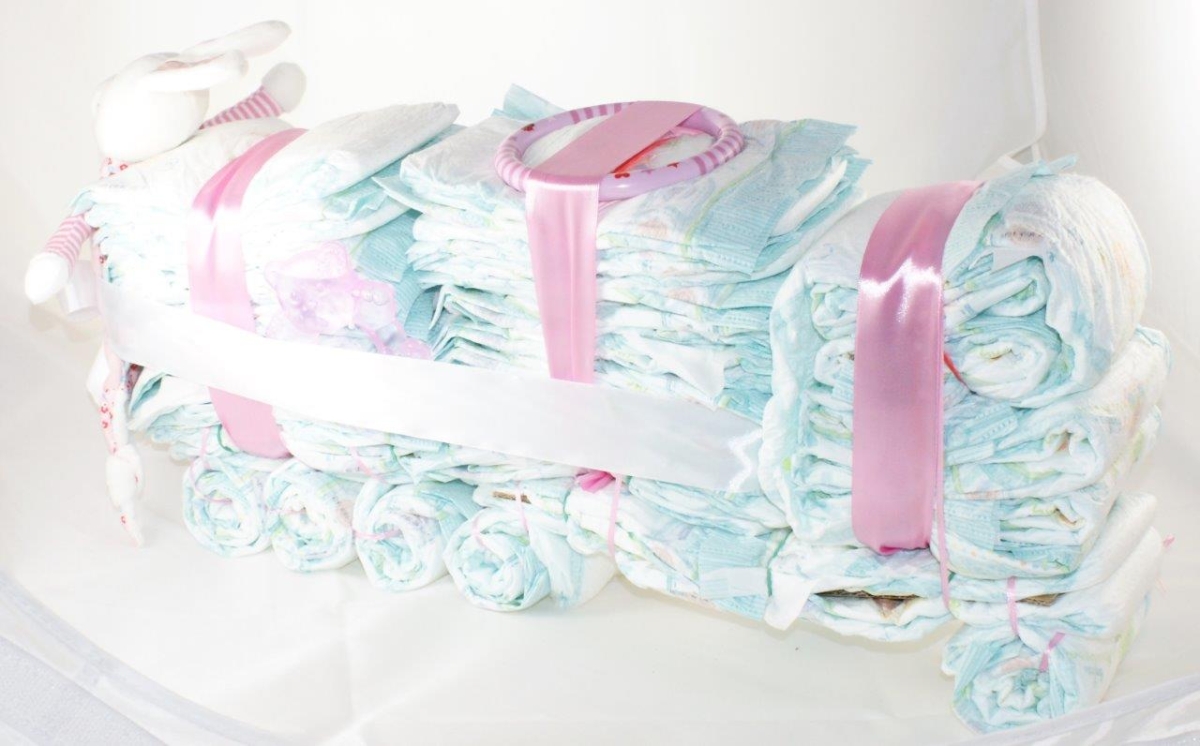 Windeltorte LKW Rosa