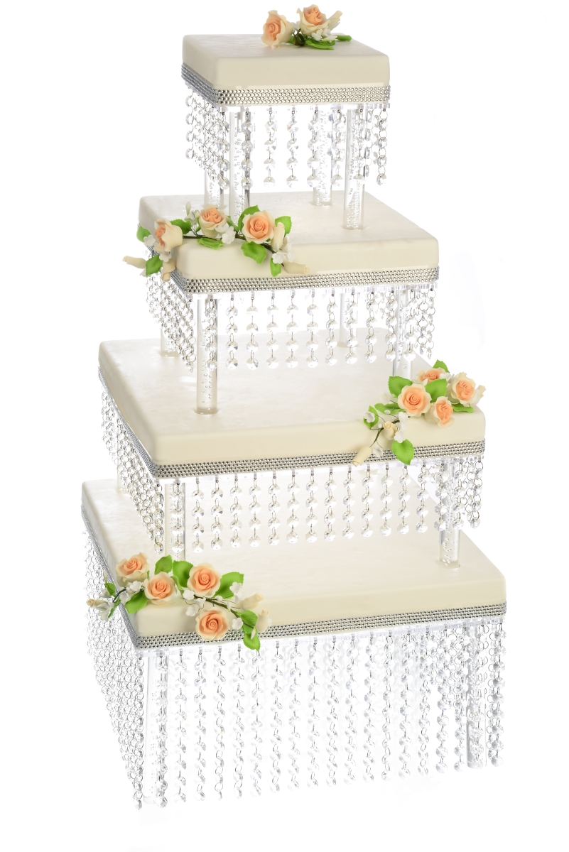 Buffetturm Kristalle Eckig