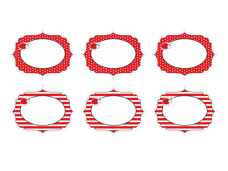 Candybaretiketten Marienkäfer