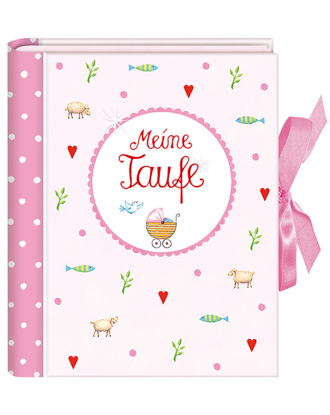 Einsteckalbum Taufe Rosa