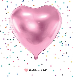 Folienballon Herz Pink