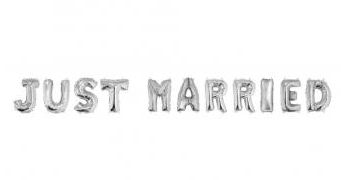 Folienballon Just Married