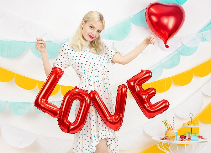 Folienballon LOVE Rot