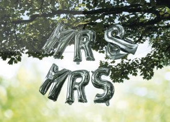 Folienballon Mr. & Mrs.