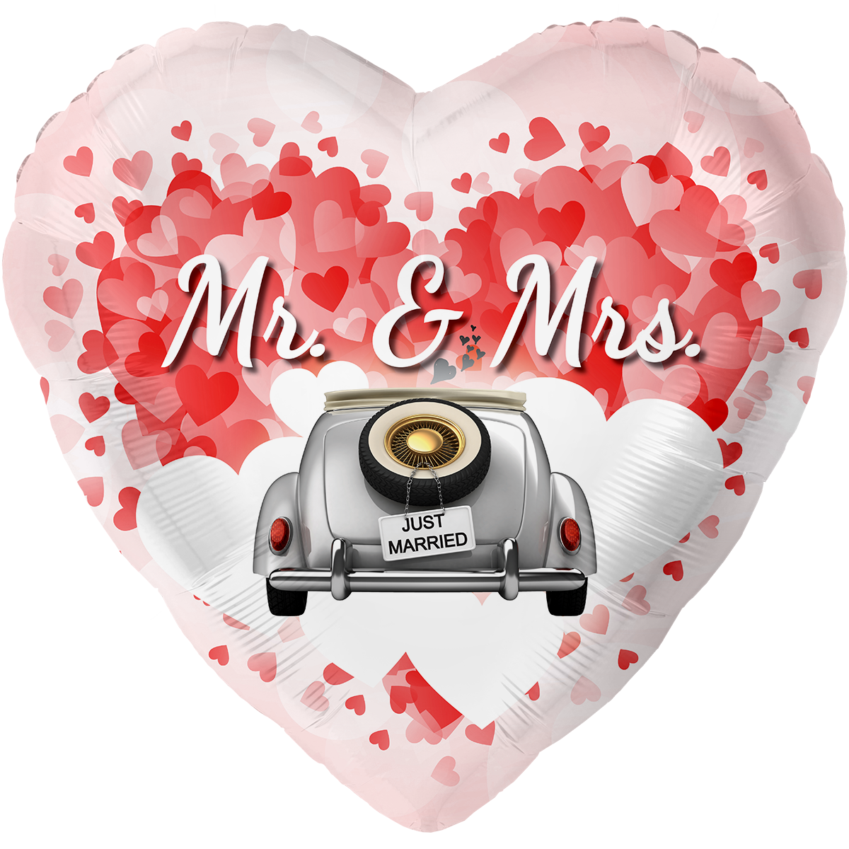 Folienballon Mr. & Mrs. – mit Heliumfüllung